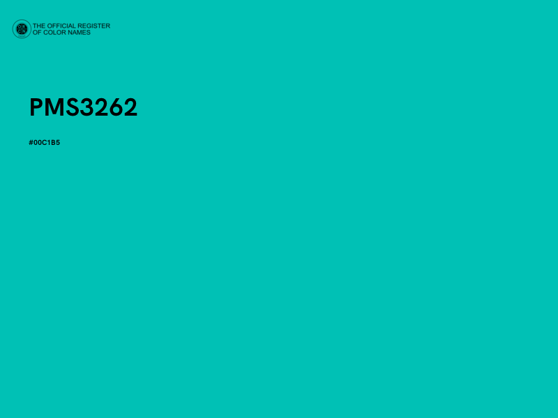 #00C1B5 - PMS3262 color image