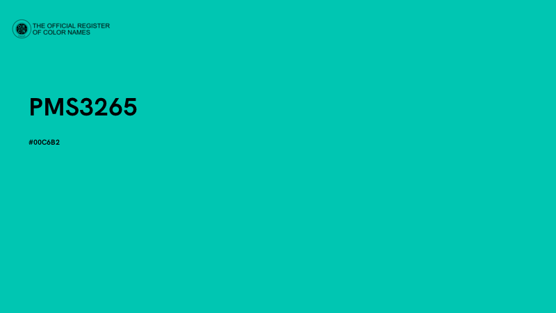 #00C6B2 - PMS3265 color image