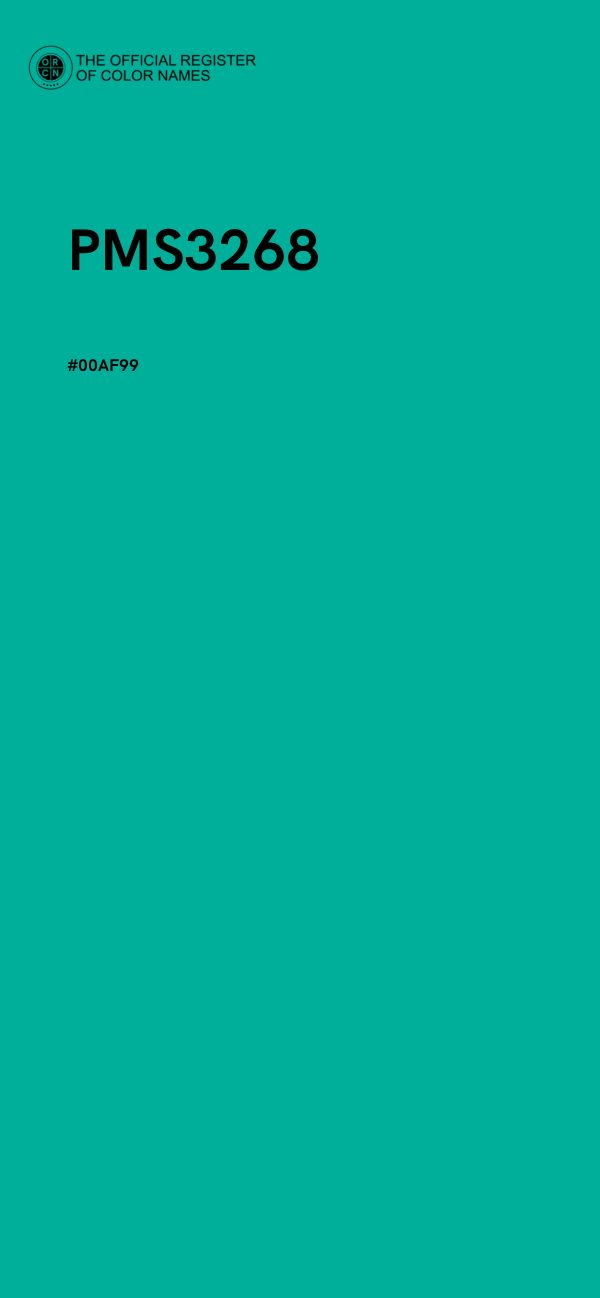 #00AF99 - PMS3268 color image
