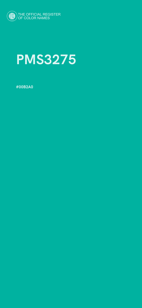 #00B2A0 - PMS3275 color image
