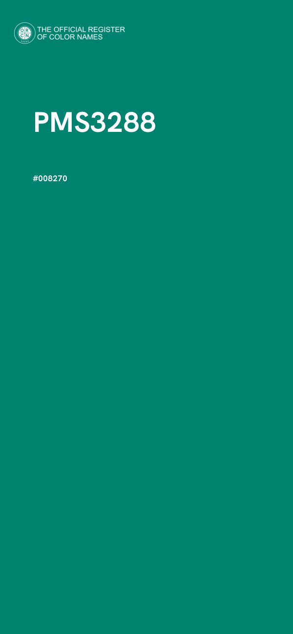 #008270 - PMS3288 color image