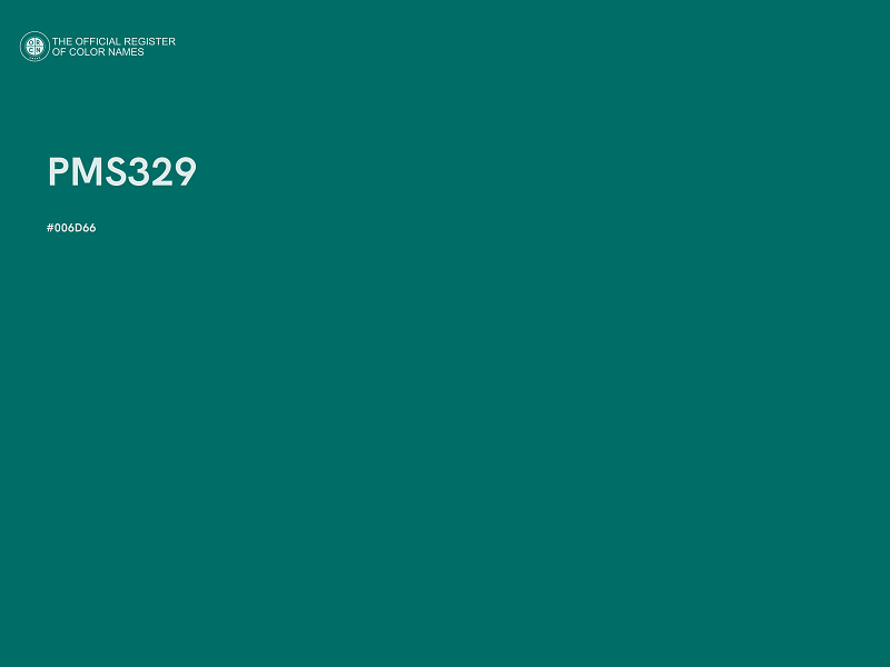 #006D66 - PMS329 color image