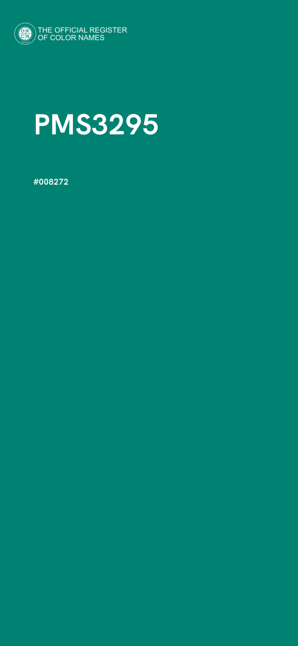 #008272 - PMS3295 color image