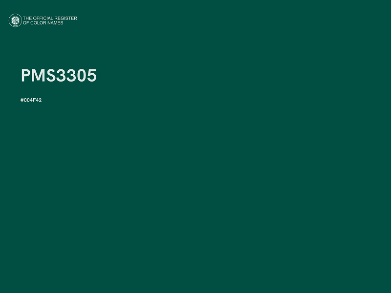 #004F42 - PMS3305 color image