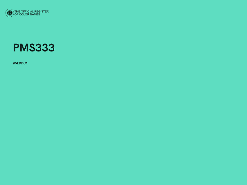 #5EDDC1 - PMS333 color image