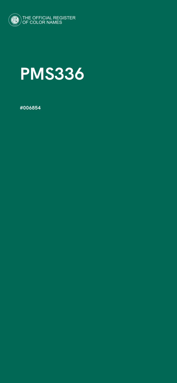 #006854 - PMS336 color image