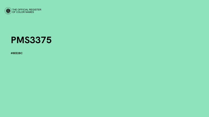 #8EE2BC - PMS3375 color image