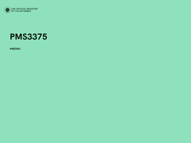 #8EE2BC - PMS3375 color image