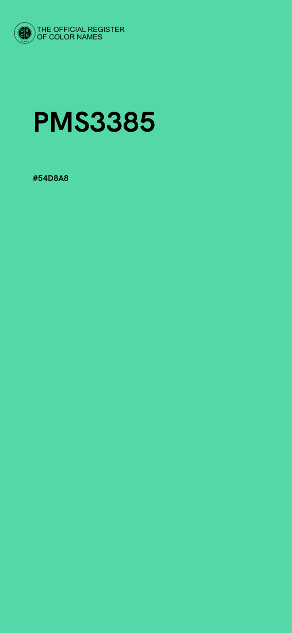 #54D8A8 - PMS3385 color image