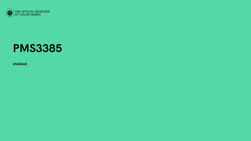#54D8A8 - PMS3385 color image