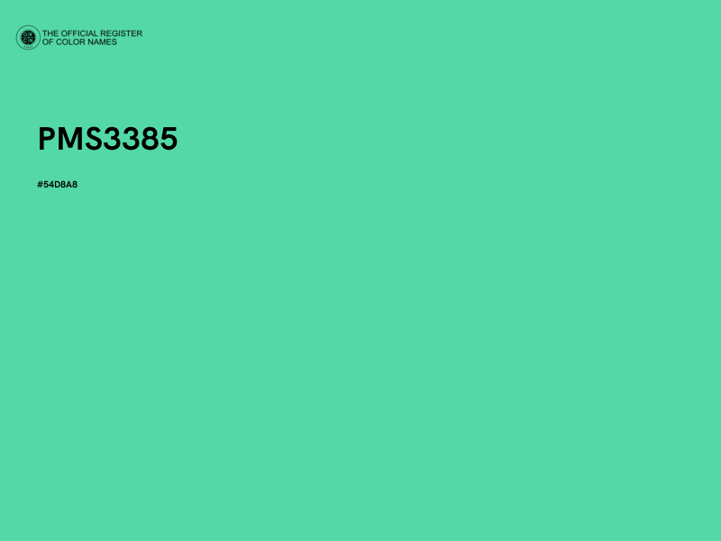 #54D8A8 - PMS3385 color image