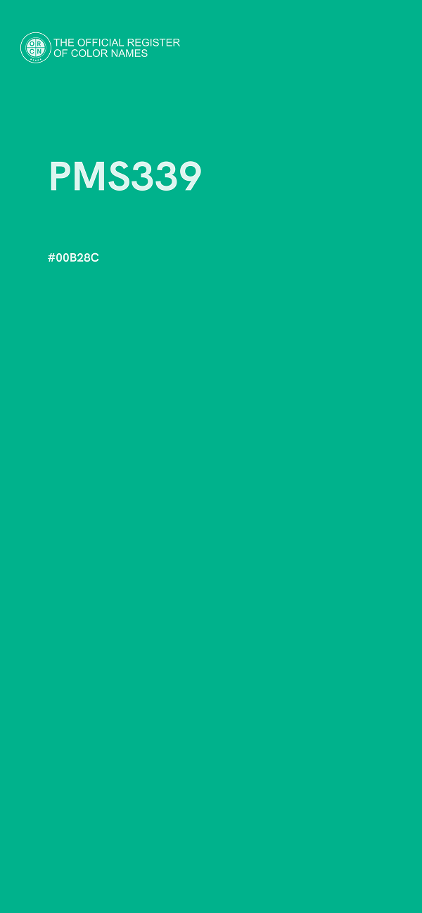 #00B28C - PMS339 color image