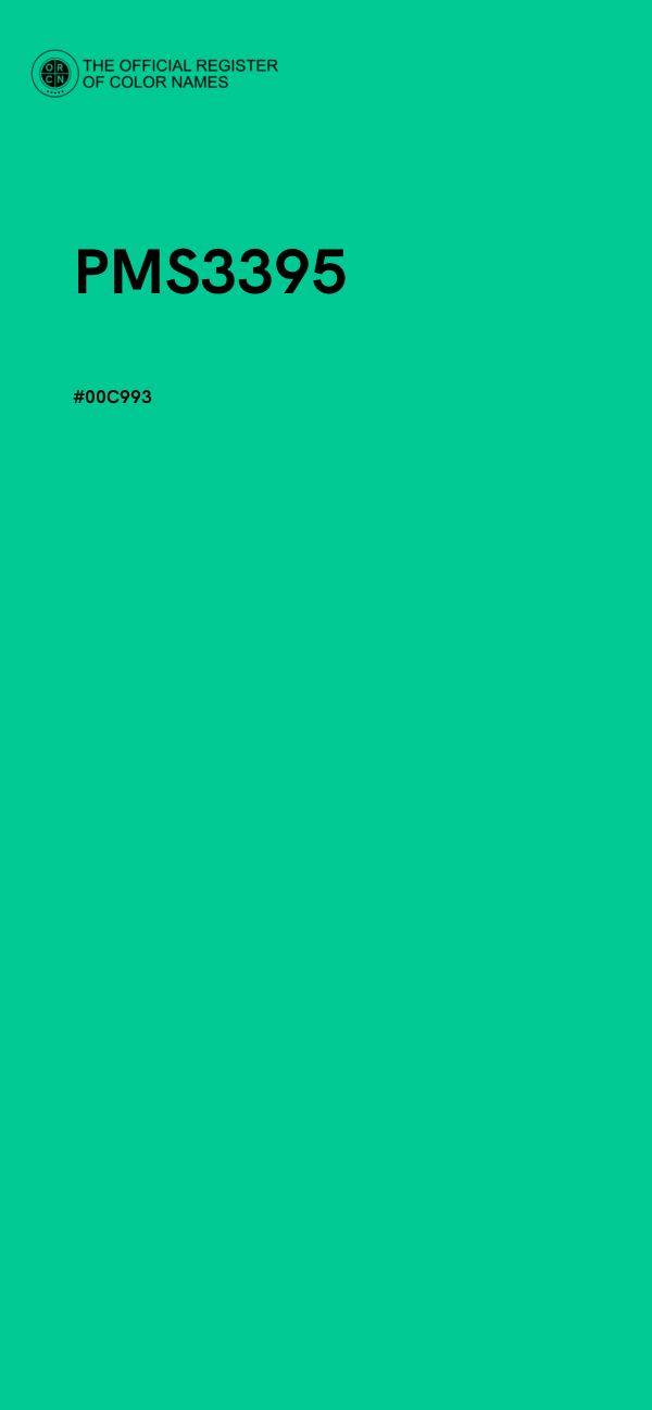 #00C993 - PMS3395 color image