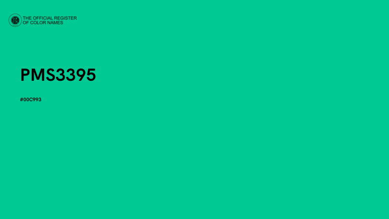 #00C993 - PMS3395 color image