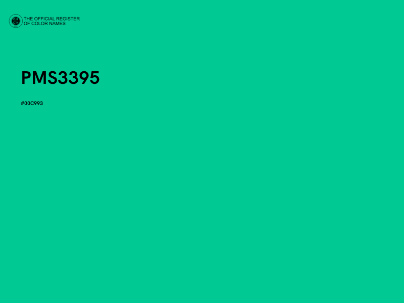 #00C993 - PMS3395 color image
