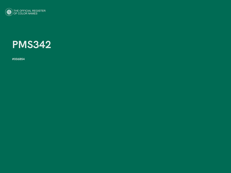 #006B54 - PMS342 color image