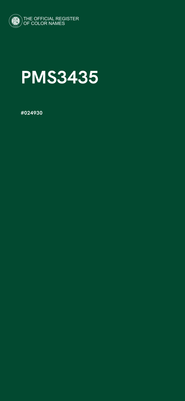 #024930 - PMS3435 color image
