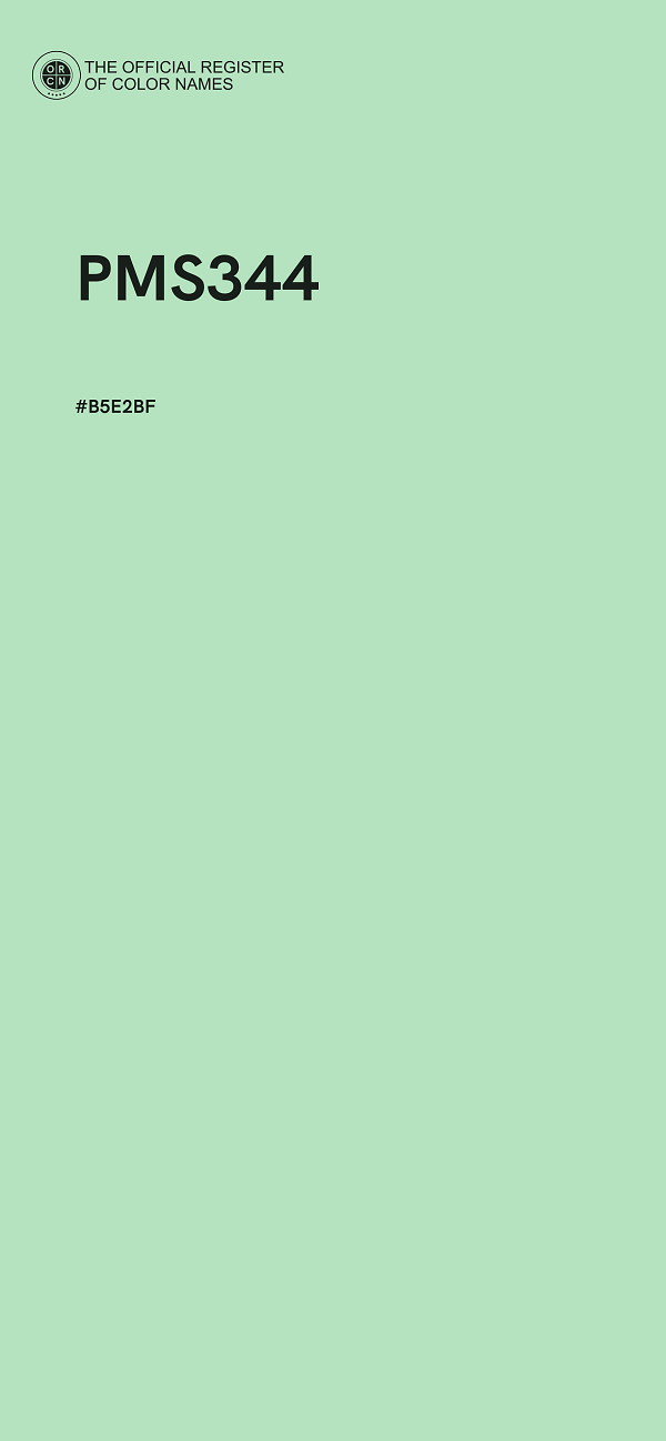 #B5E2BF - PMS344 color image
