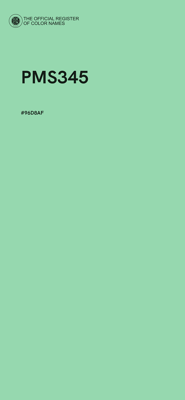 #96D8AF - PMS345 color image