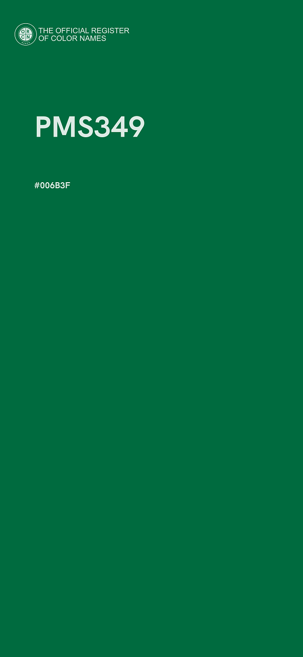 #006B3F - PMS349 color image