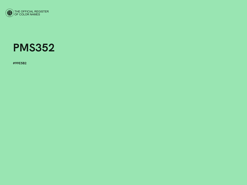 #99E5B2 - PMS352 color image