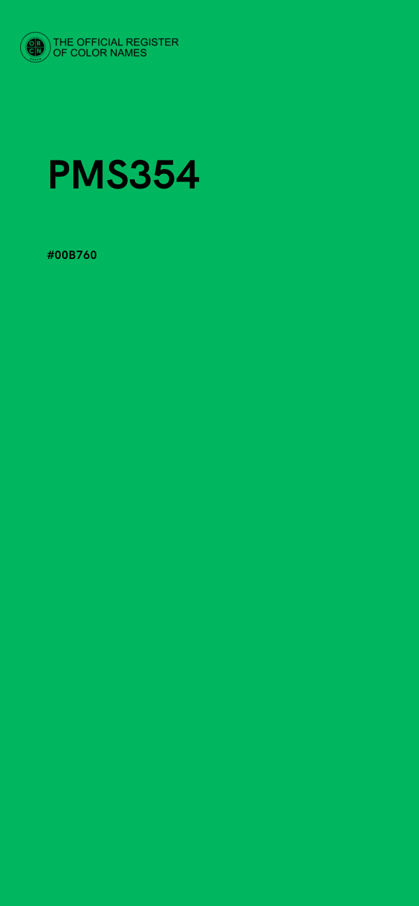 #00B760 - PMS354 color image