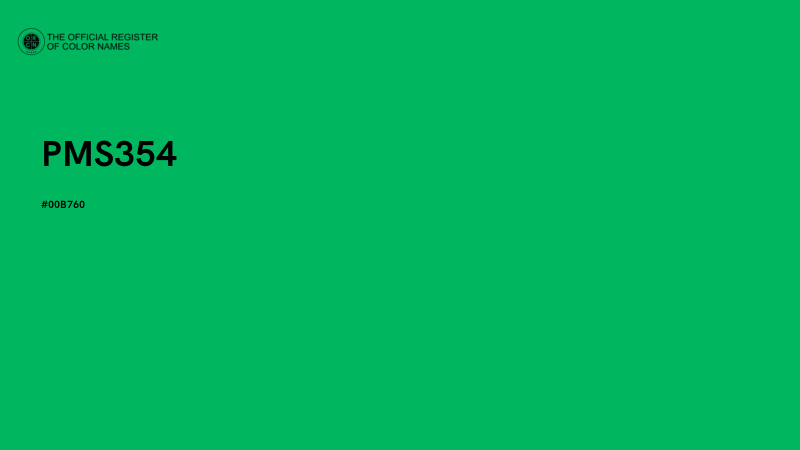 #00B760 - PMS354 color image