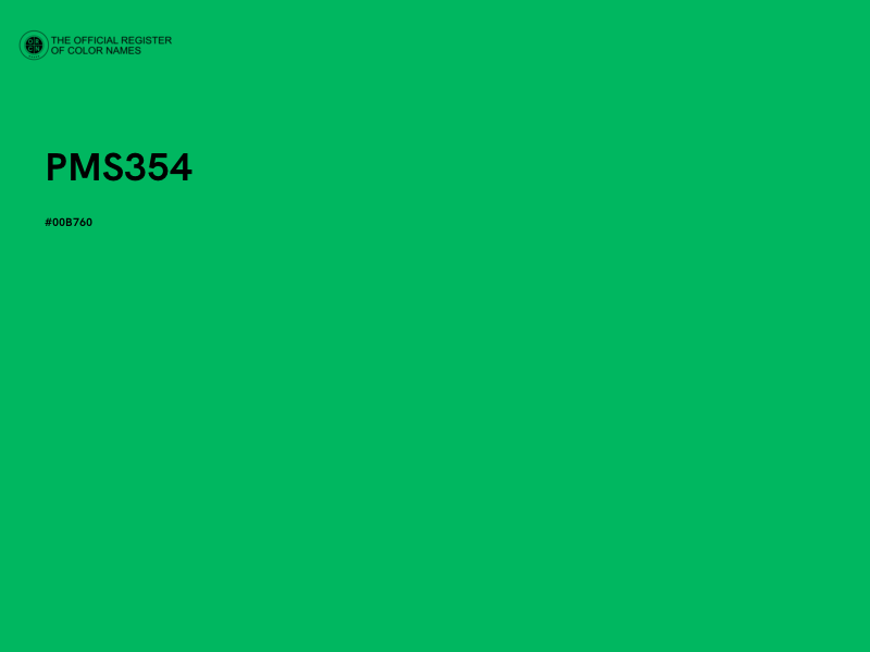 #00B760 - PMS354 color image