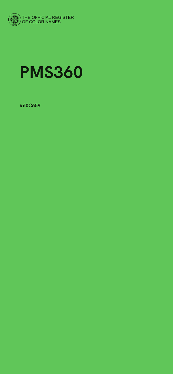 #60C659 - PMS360 color image