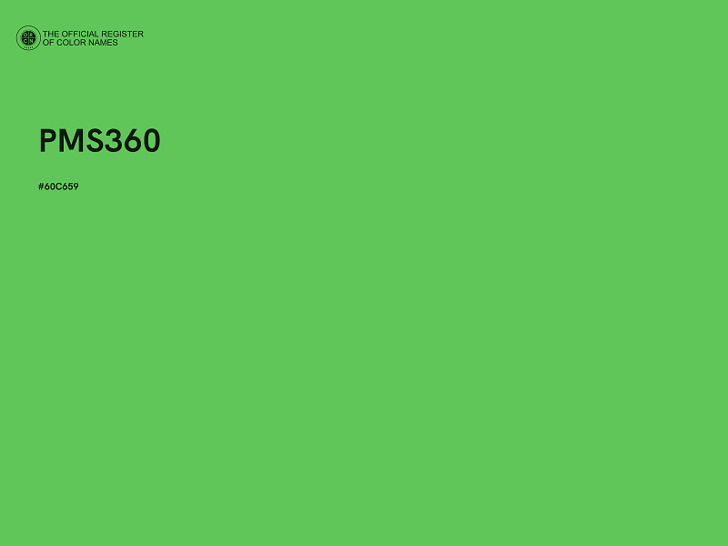 #60C659 - PMS360 color image