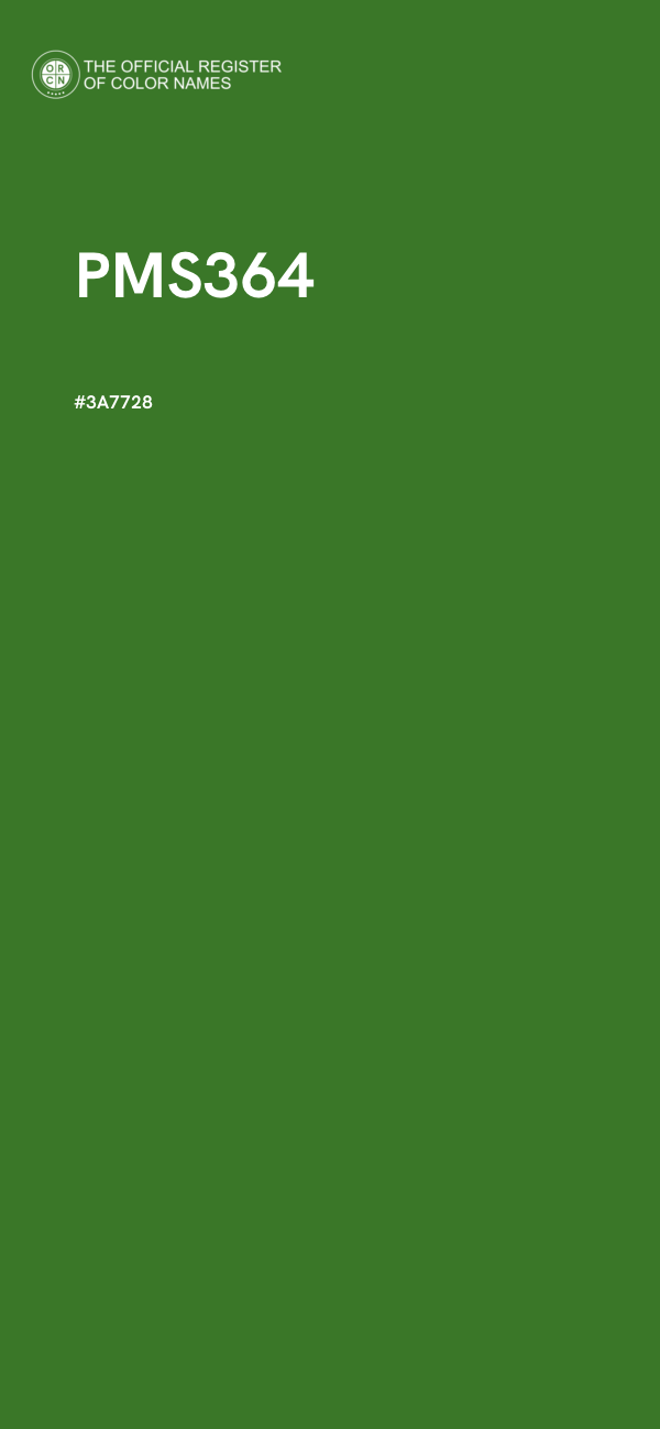 #3A7728 - PMS364 color image
