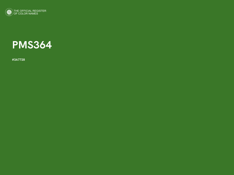 #3A7728 - PMS364 color image