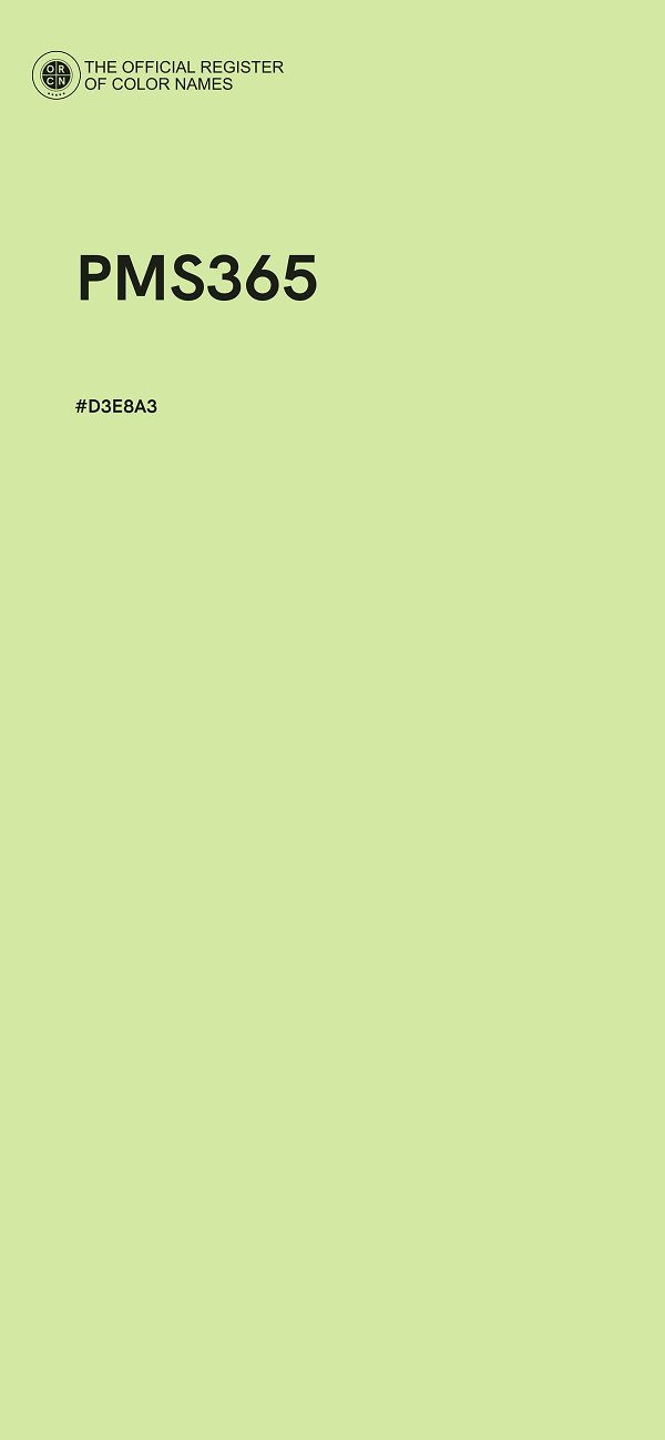 #D3E8A3 - PMS365 color image