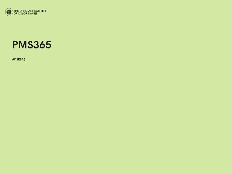#D3E8A3 - PMS365 color image