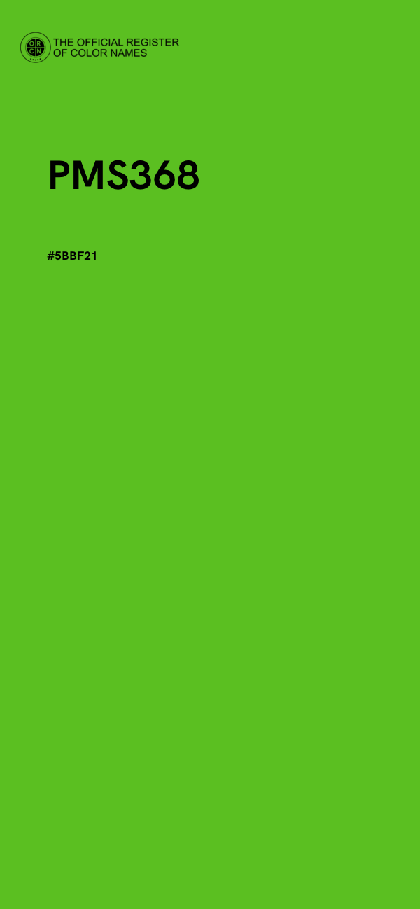 #5BBF21 - PMS368 color image