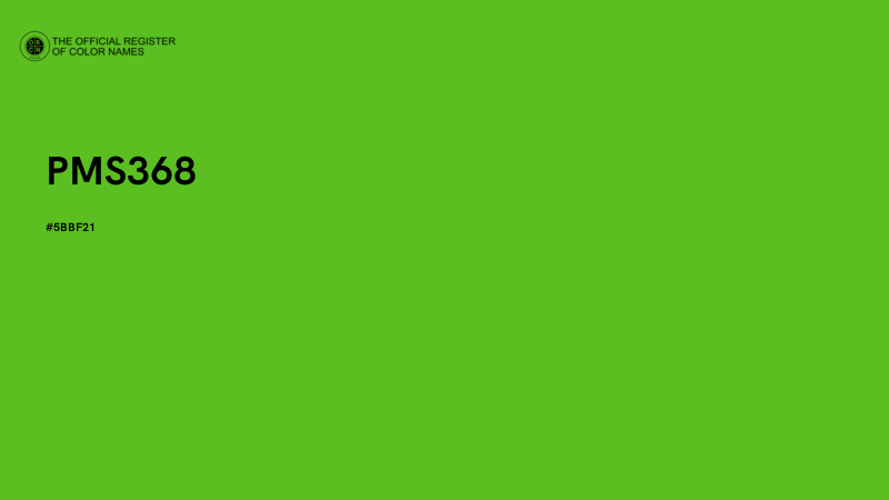 #5BBF21 - PMS368 color image