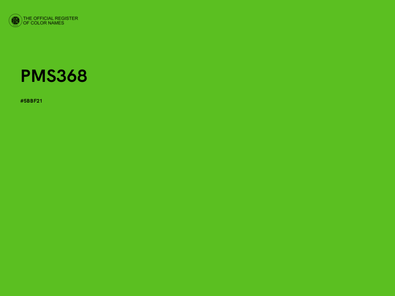 #5BBF21 - PMS368 color image