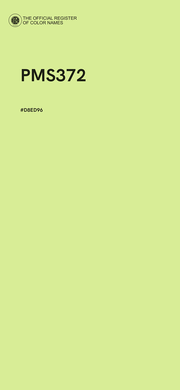 #D8ED96 - PMS372 color image