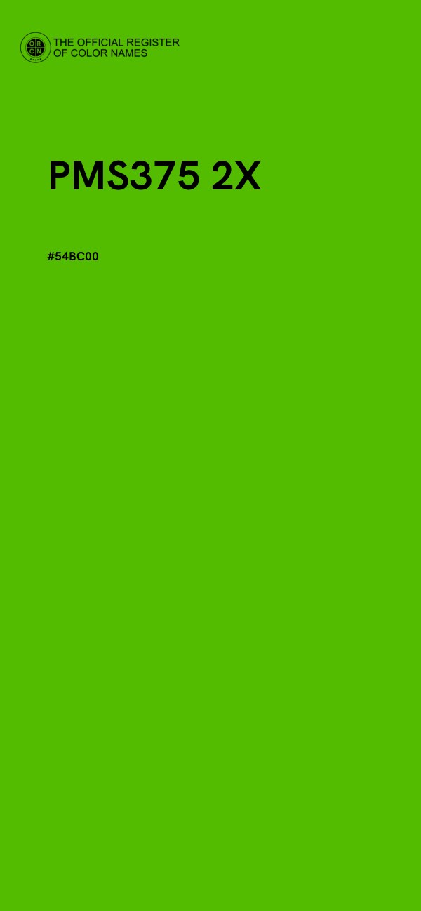 #54BC00 - PMS375 2X color image