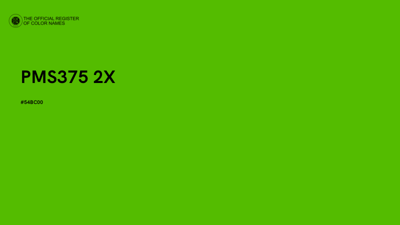 #54BC00 - PMS375 2X color image