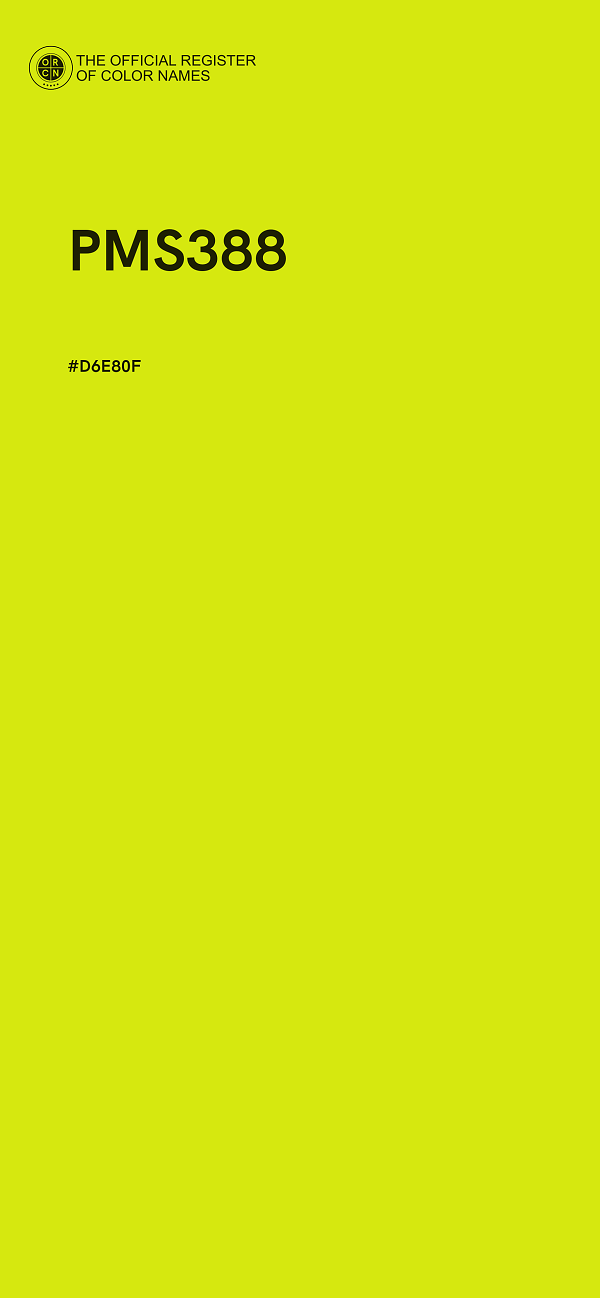 #D6E80F - PMS388 color image