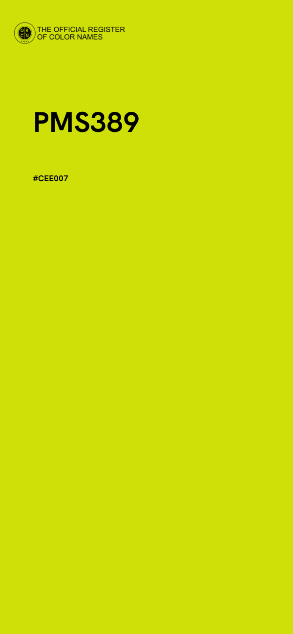 #CEE007 - PMS389 color image