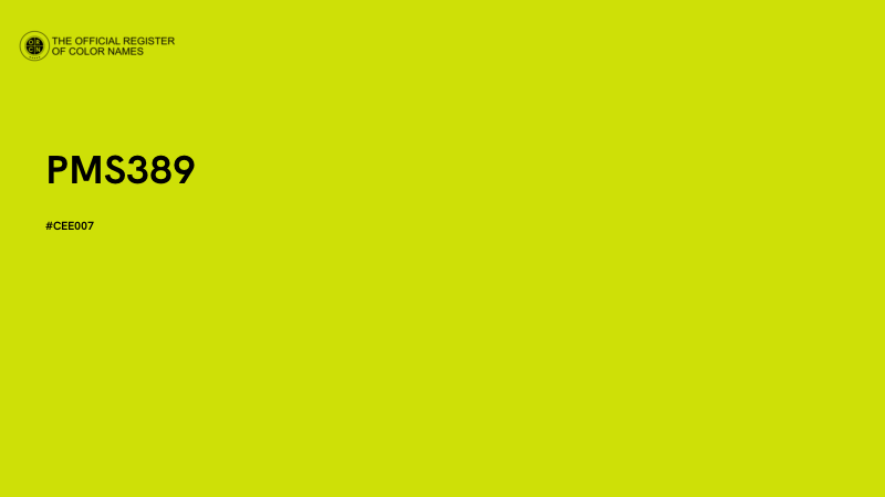 #CEE007 - PMS389 color image