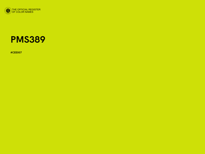 #CEE007 - PMS389 color image
