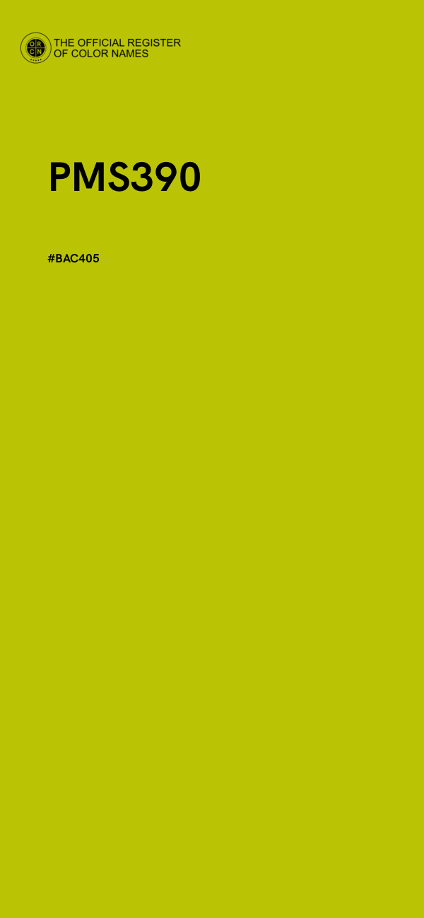 #BAC405 - PMS390 color image