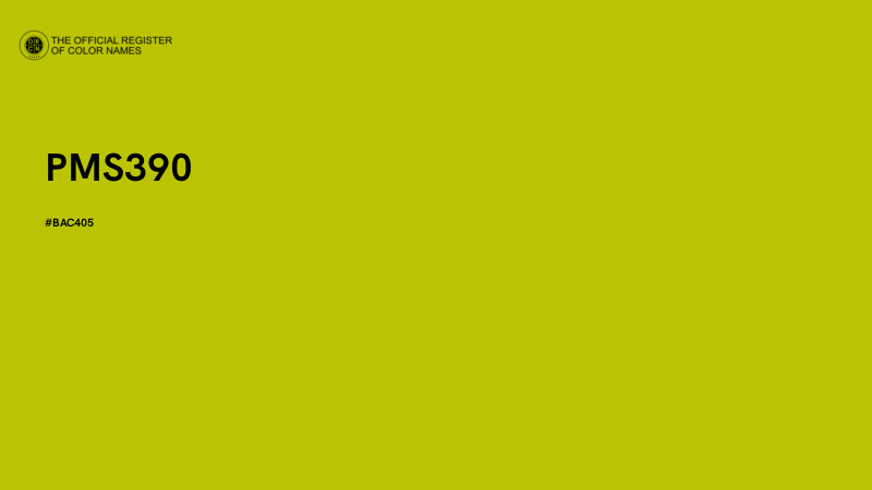 #BAC405 - PMS390 color image