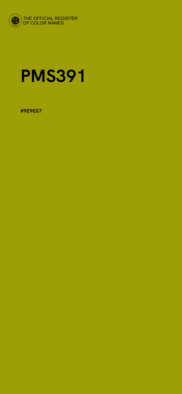 #9E9E07 - PMS391 color image