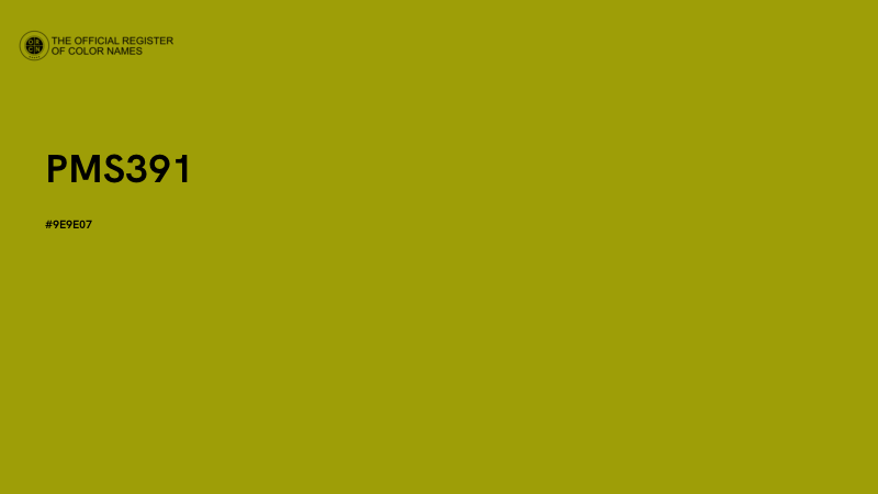 #9E9E07 - PMS391 color image