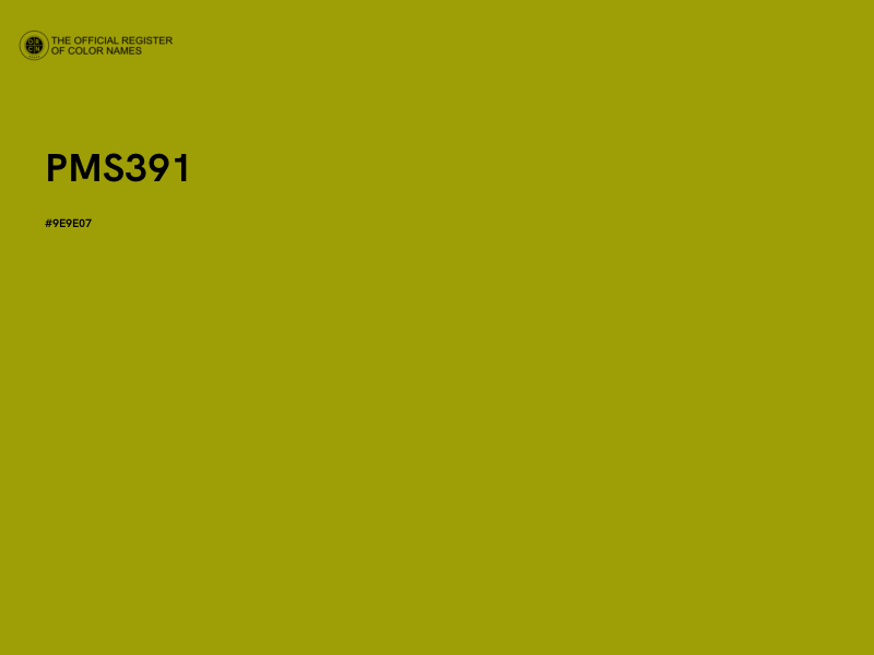 #9E9E07 - PMS391 color image