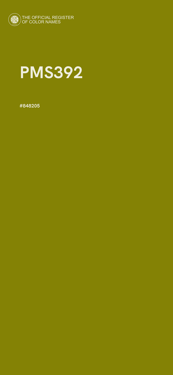 #848205 - PMS392 color image